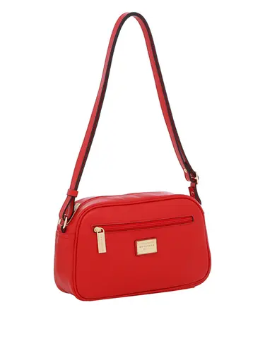Bolsa Transversal Couro Vermelho Media 75194.24