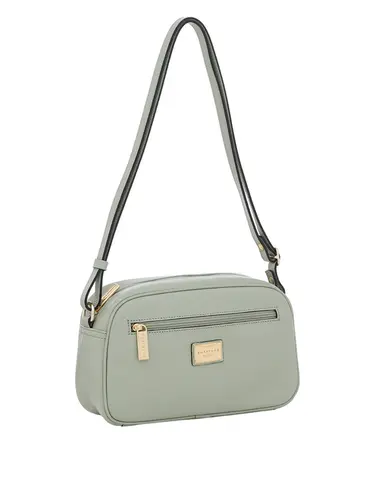 Bolsa Transversal Couro Menta Media 75194.24