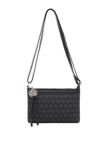 Bolsa Transversal Milano Preto Media 86005.24