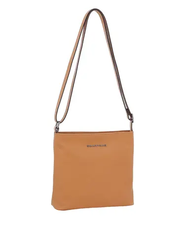 Bolsa Transversal Couro Camel Media  75146.24