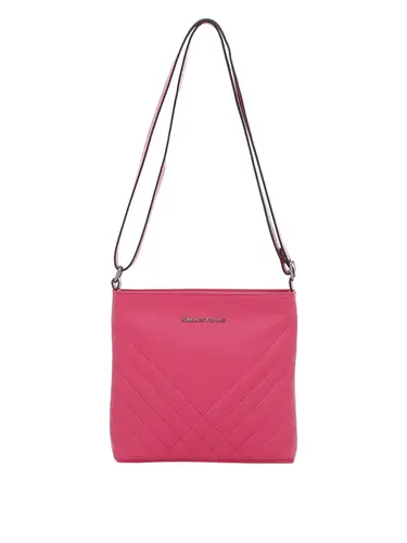 Bolsa Transversal Couro Pink Media 75146.24