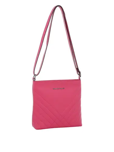 Bolsa Transversal Couro Pink Media 75146.24