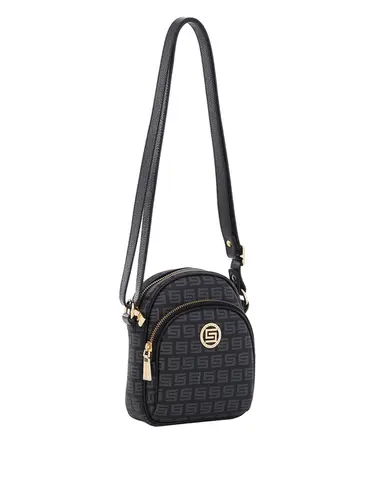 Bolsa Transversal Monograma Preto Pequena 86006.24