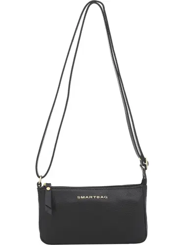 Bolsa Transversal Couro Preto Pequena 76078.24