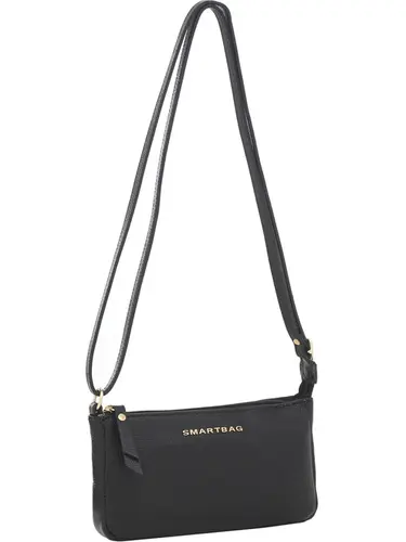 Bolsa Transversal Couro Preto Pequena 76078.24