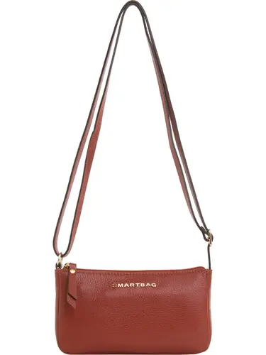 Bolsa Transversal Couro Telha Pequena 76078.24