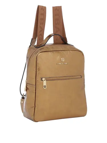 Mochila Couro Metalizado Ouro Velho Media 76044.24