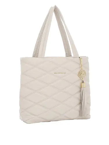 Bolsa Tote Couro Off White Grande 76052.24