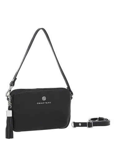 BOLSA TRANSVERSAL COURO PRETO PEQUENA - 76014.24