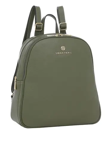 Mochila Couro Musgo Media 76016.24