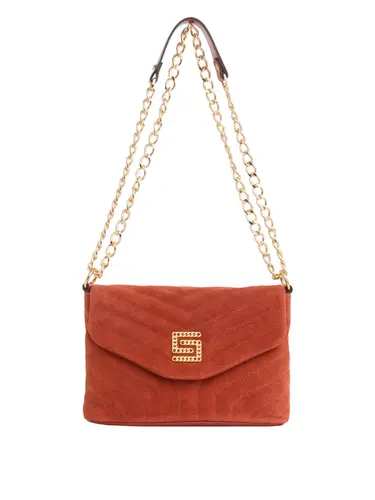 Bolsa Tiracolo Camurça Telha Pequena 76011.24