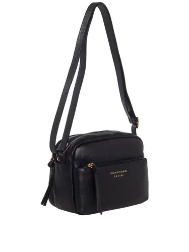 Bolsa Transversal Couro Preto Media  85209.25