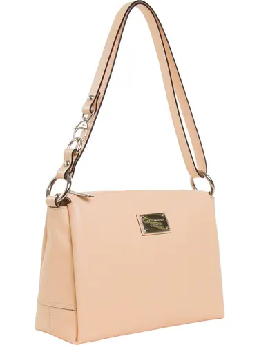 Bolsa Tiracolo Couro Pessego Media - 85216.25