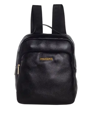 Mochila Couro Preto Media 85224.25