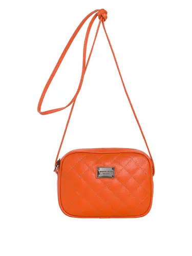 Minibag Transversal Couro Laranja 85230.25