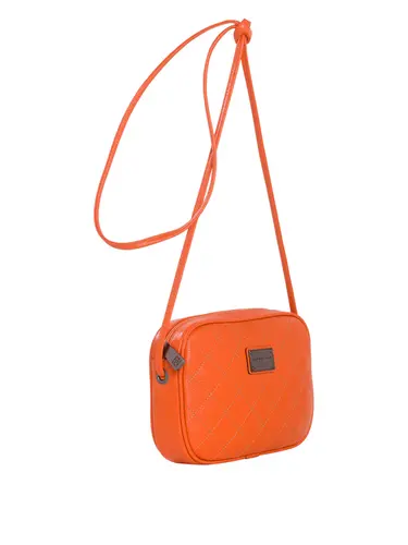 Minibag Transversal Couro Laranja 85230.25
