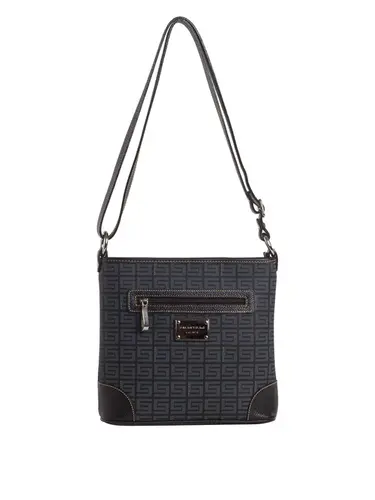 Bolsa Transversal Monograma Preto Media 85001.25