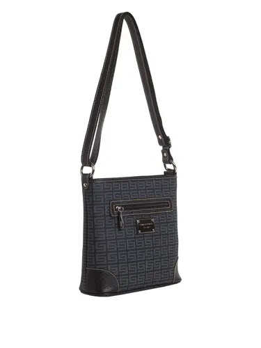 Bolsa Transversal Monograma Preto Media 85001.25