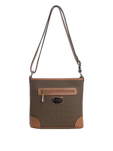 Bolsa Transversal Monograma  Caqui/Avela Media 85001.25