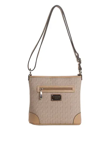 Bolsa Transversal Monograma Nude/Bege Media 85001.25