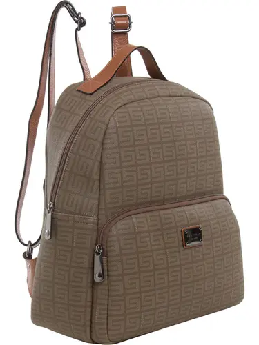 Mochila Monograma Caqui/Avela Media 85003.25