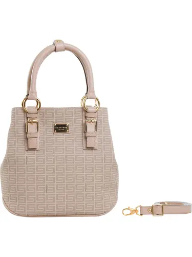 Bolsa Tote Monograma Nude/Bege Media 85005.25