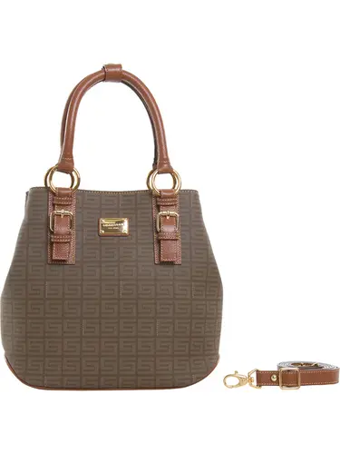 Bolsa Tote Monograma Caqui/Avela Media 85005.25