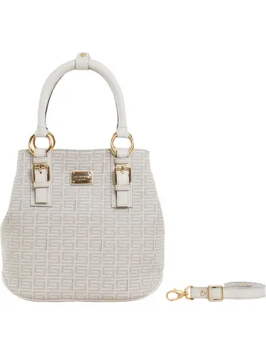Bolsa Tote Monograma Creme/Off White Media 85005.25
