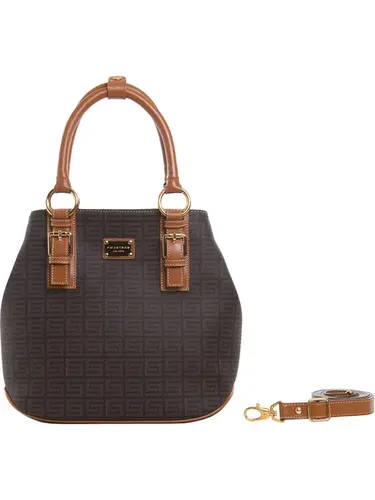Bolsa Tote Monograma Chocolate/Caramelo Media 85005.25