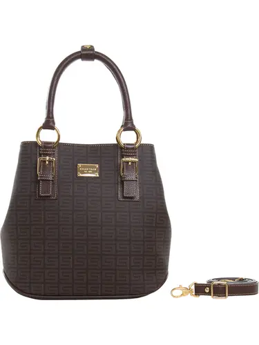 Bolsa Tote Monograma Chocolate Media 85005.25