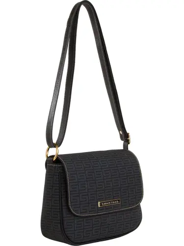 Bolsa Transversal Monograma Preto Media 85008.25