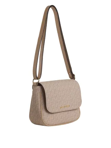 Bolsa Transversal Monograma Nude/Bege Media 85008.25