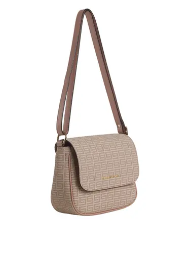Bolsa Transversal Monograma Nude/Rose Media 85008.25