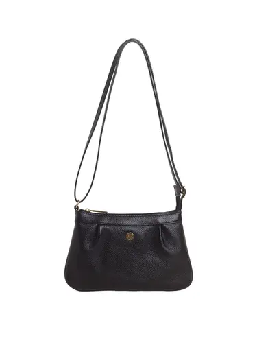 Bolsa Transversal Couro Preto Pequena 79082.26