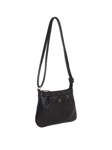 Bolsa Transversal Couro Preto Pequena 79082.26