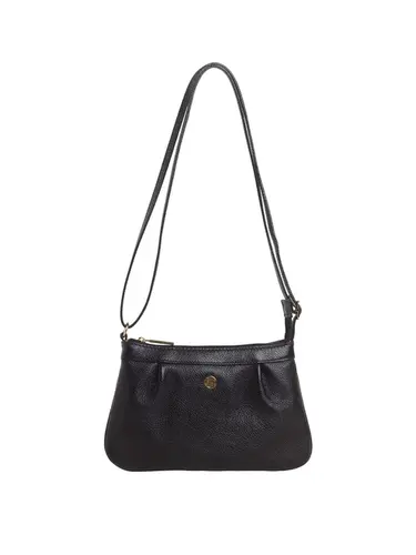 Bolsa Transversal Couro Preto Pequena 79082.26
