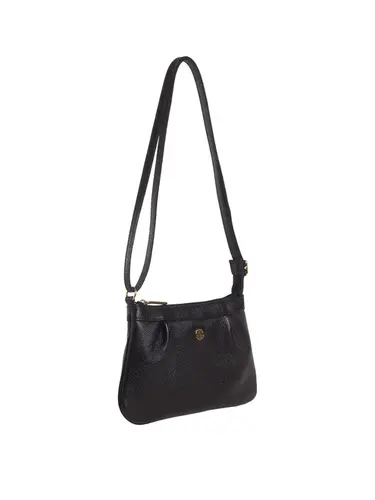 Bolsa Transversal Couro Preto Pequena 79082.26