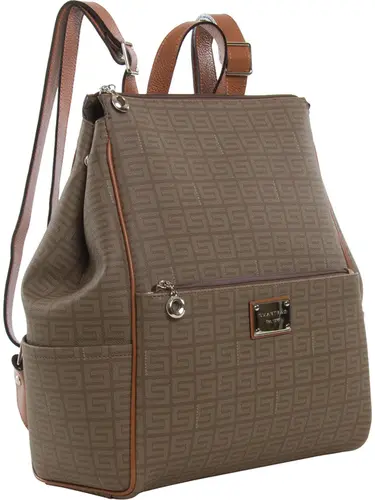 Bolsa Mochila Veneza Caqui/Avela Grande 85025.25