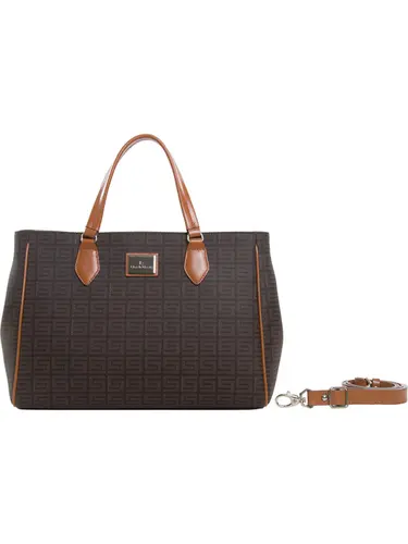 Bolsa Tiracolo Smartbag Veneza Chocolate/Caramelo Grande 85023.25