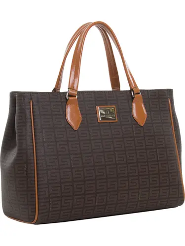 Bolsa Tiracolo Smartbag Veneza Chocolate/Caramelo Grande 85023.25
