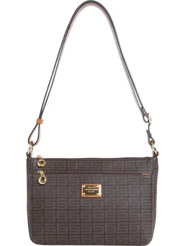 Bolsa Transversal Smartbag Veneza Chocolate/Caramelo Medio 85024.25