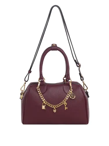 Bolsa Transversal Couro Bordo Medio 70007.26