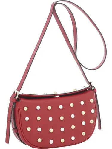 Bolsa Transversal Couro Cereja Media 78020.25