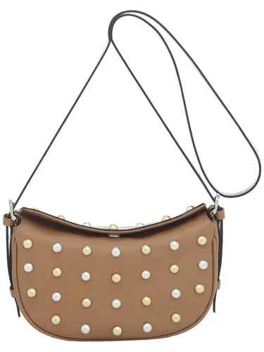 Bolsa  Transversal Couro Caramelo Media 78020.25