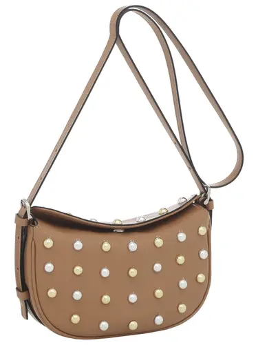 Bolsa  Transversal Couro Caramelo Media 78020.25