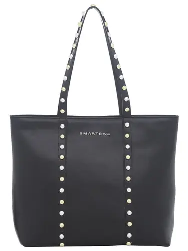 Bolsa Tiracolo Couro Preto Grande 78021.25