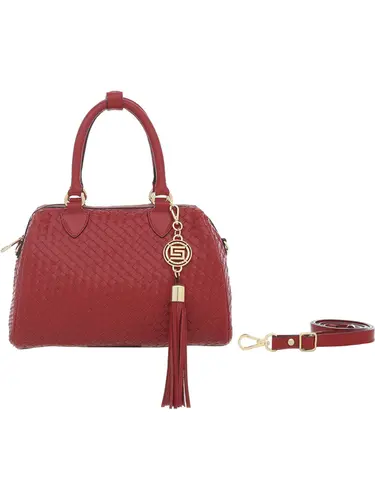 Bolsa Tote Couro Tresse Cereja Media 78031.25
