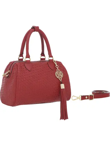 Bolsa Tote Couro Tresse Cereja Media 78031.25