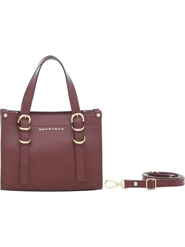 Bolsa Tote Couro Burgundy Media 78035.25