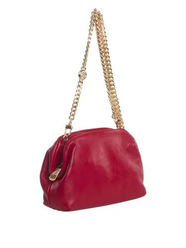 Bolsa Tiracolo Couro Cereja Pequena 78002.25